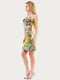 Сукня зелена з квітковим принтом | 6384709 | фото 3
