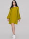 Сукня гірчично-оливкового кольору | 6384879 | фото 2