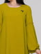 Сукня гірчично-оливкового кольору | 6384879 | фото 3