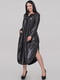 Сукня А-силуету чорна з анімалістичним принтом | 6384899 | фото 2