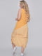 Платье А-силуэта оранжевого цвета с декором | 6384919 | фото 3