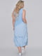Сукня А-силуету блакитна з декором | 6384924 | фото 4