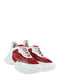 Кросівки білі з червоними вставками | 6393007