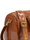 Дорожня сумка медового кольору з тисненням | 6396524 | фото 10