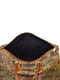 Дорожня сумка бежево-коричнева в принт | 6396525 | фото 7