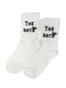 Шкарпетки білі з принтом | 6397129 | фото 3