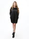 Платье-свитшот черный с принтом | 6397315 | фото 2