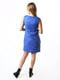 Платье А-силуэта синее | 6397338 | фото 4