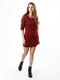 Сукня-футляр червона в принт | 6397362 | фото 2