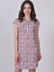 Платье-рубашка розовое в принт | 6334533 | фото 2