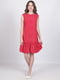 Платье А-силуэта красное в горошек | 6334552 | фото 2