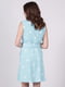 Платье А-силуэта голубое в горошек | 6334565 | фото 2