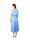 Платье А-силуэта голубое | 6334576 | фото 2