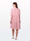 Сукня А-силуету пудрового кольору в горошок | 6334581 | фото 2