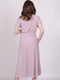 Сукня А-силуету бузкового кольору в горошок | 6334599 | фото 2