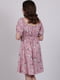Платье А-силуэта розовое в принт | 6334610 | фото 2