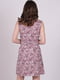 Платье А-силуэта розовое в принт | 6334650 | фото 2