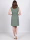 Сукня А-силуету зелена в принт | 6334653 | фото 2