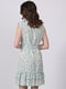 Сукня А-силуету бірюзового кольору в принт | 6334661 | фото 3
