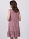 Платье А-силуэта розовое в принт | 6334666 | фото 3