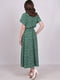 Платье А-силуэта зеленое в горошек | 6334674 | фото 2