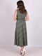 Сукня А-силуету зелена в принт | 6334686 | фото 2