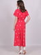 Платье А-силуэта красное в горошек | 6335043 | фото 2