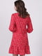 Сукня А-силуету червона в принт | 6335052 | фото 3