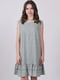 Сукня А-силуету фісташкового кольору в принт | 6335062 | фото 2