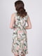 Сукня А-силуету бірюзового кольору в принт | 6335093 | фото 2