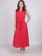 Сукня А-силуету червона в горошок | 6335096
