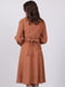 Платье А-силуэта терракотового цвета | 6397659 | фото 2