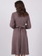 Сукня А-силуету коричнева | 6397666 | фото 2
