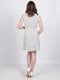 Платье А-силуэта белое в горошек | 6397703 | фото 3