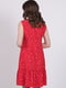 Платье А-силуэта красное в горошек | 6397711 | фото 2