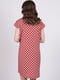 Платье А-силуэта терракотового цвета в горошек | 6397722 | фото 3