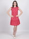 Платье А-силуэта красное в принт | 6397740 | фото 3