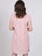 Платье А-силуэта пудрового цвета в горошек | 6397742 | фото 3