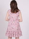 Платье А-силуэта розовое в принт | 6397760 | фото 3