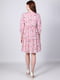 Платье А-силуэта розовое в принт | 6397773 | фото 2