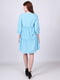 Сукня А-силуету блакитна в горошок | 6397794 | фото 2