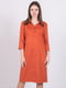 Сукня А-силуету теракотового кольору | 6398027 | фото 3