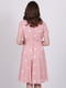 Сукня А-силуету пудрового кольору в горошок | 6398038 | фото 2