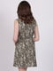 Сукня А-силуету кольору хакі в принт | 6398051 | фото 2