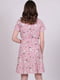 Платье А-силуэта розовое в принт | 6398066 | фото 2