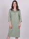 Сукня А-силуету фісташкового кольору | 6398068 | фото 2