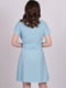 Сукня А-силуету блакитна в горошок | 6398071 | фото 2