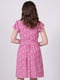 Платье А-силуэта розовое в принт | 6398141 | фото 2