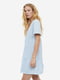 Сукня А-силуету біло-блакитна в смужку | 6398848 | фото 2
