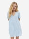 Сукня А-силуету біло-блакитна в смужку | 6398848 | фото 4